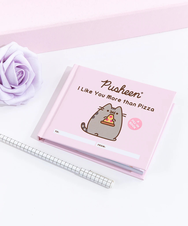 Foto 8 pulgar | Libro Pusheen Cat I Like You More Than Pizza: A Fill-in Book