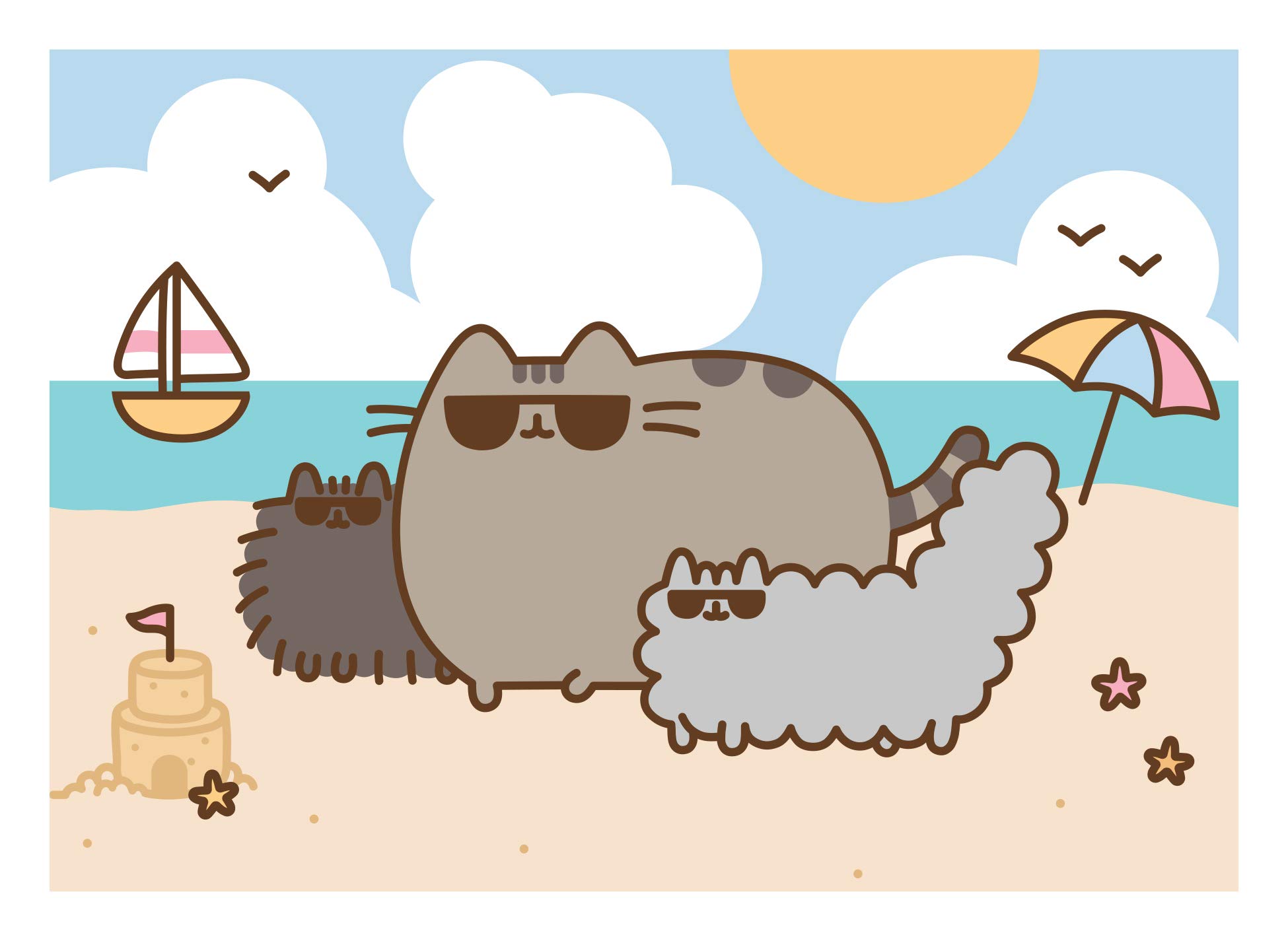 Foto 4 pulgar | Libro de Postales Pusheen Tarjetas Gato Kawaii Postcard Book
