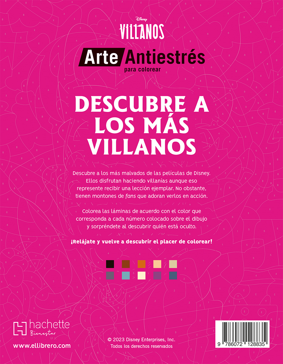 Foto 3 pulgar | Libro Arte Antiestrés Descubre A Los Más Villanos Larousse