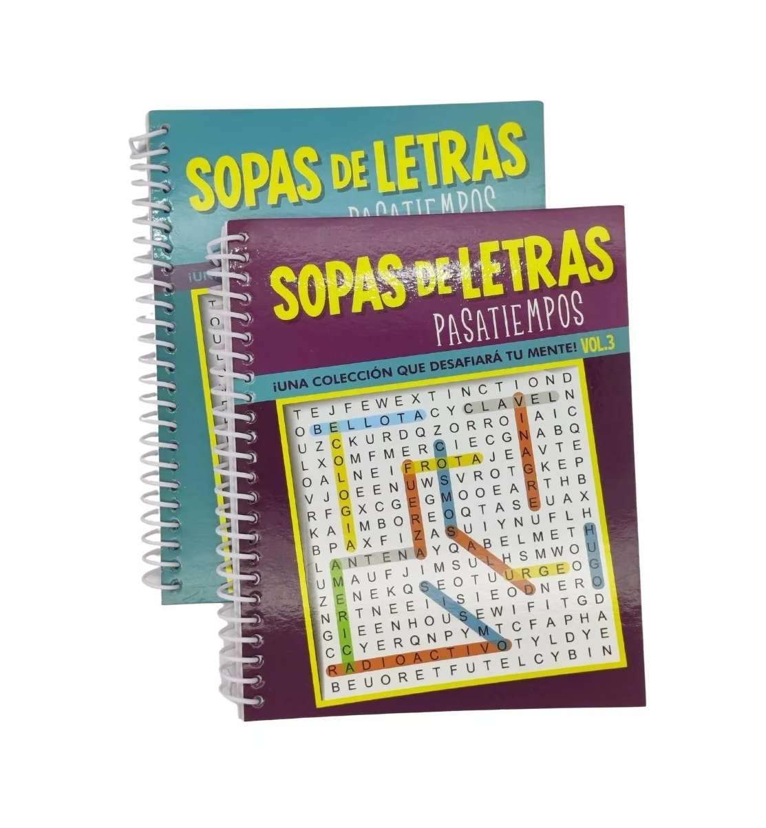 Set De 4 Sopas De Letras Pasatiempos Multicolor 6194