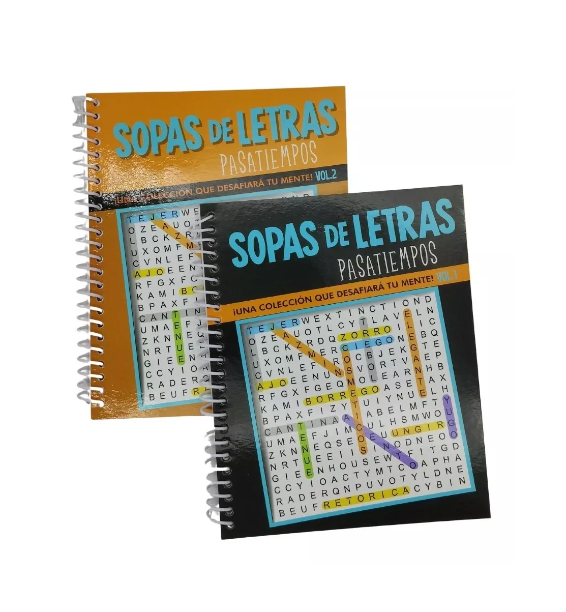 Foto 3 pulgar | Set de 4 Sopas de Letras Belug Multicolor