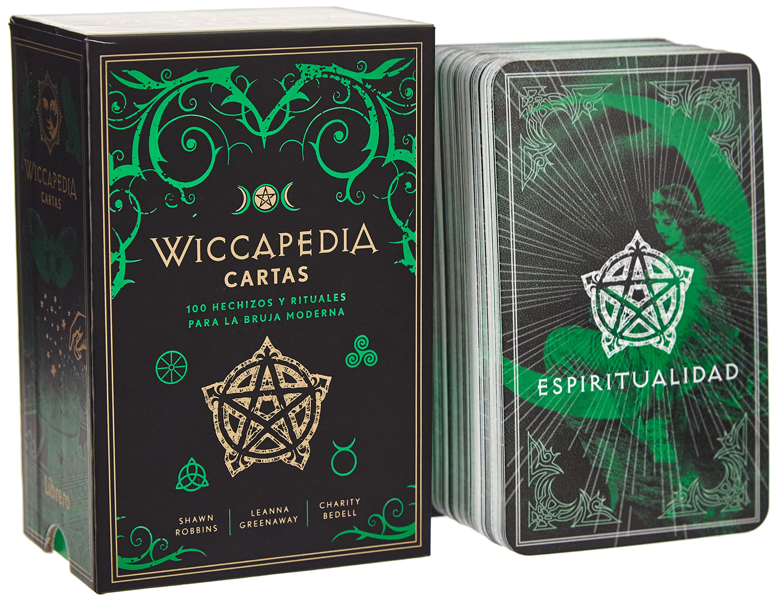 Foto 2 pulgar | Baraja Wiccapedia Cartas: 100 Hechizos Y Rituales De Shawn Robbins/ Leanna Greenaway /charity Bedell