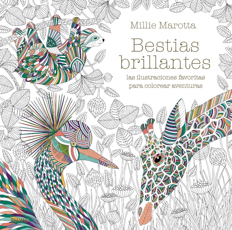 Foto 1 | Bestias Brillantes Millie Marotta Blume Tapa Blanda