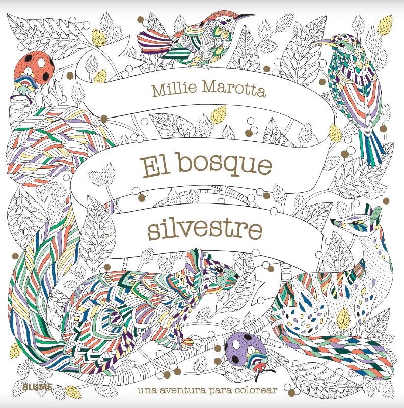 Foto 2 pulgar | Bosque Silvestre Millie Marotta Blume Tapa Blanda