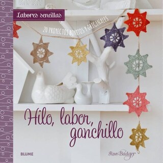 Foto 1 | Labores Sencillas: Hilo Labor Ganchillo Ros Badger Blume Tapa Blanda