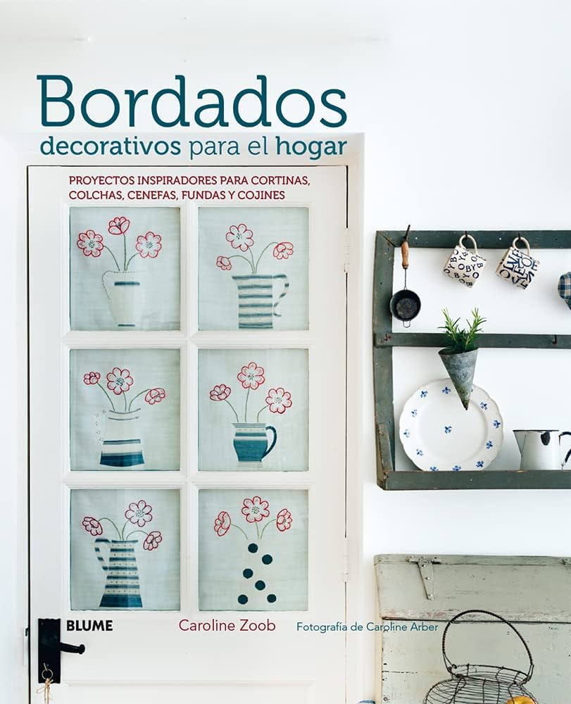 Foto 1 | Bordados Decorativos Para El Hogar Caroline Zoob Y Caroline Arber Blume Pasta Dura