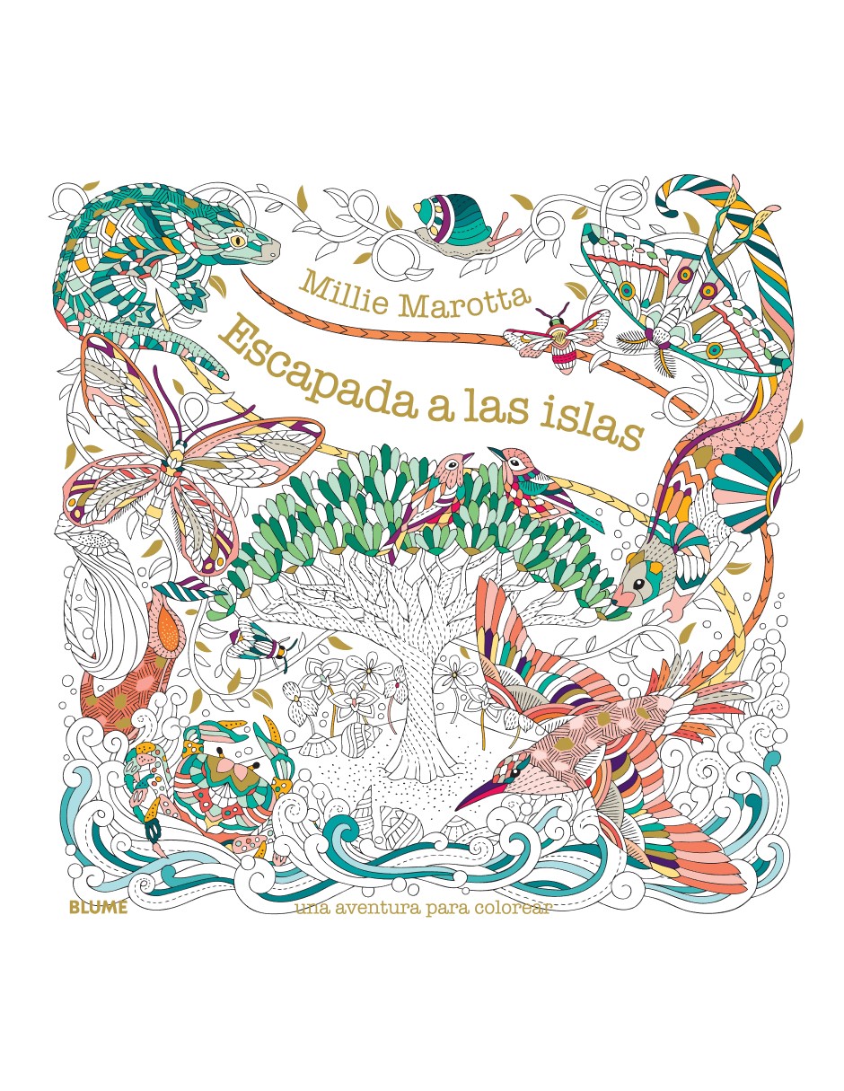 Foto 2 pulgar | Escapada A Las Islas Millie Marotta Blume Tapa Blanda