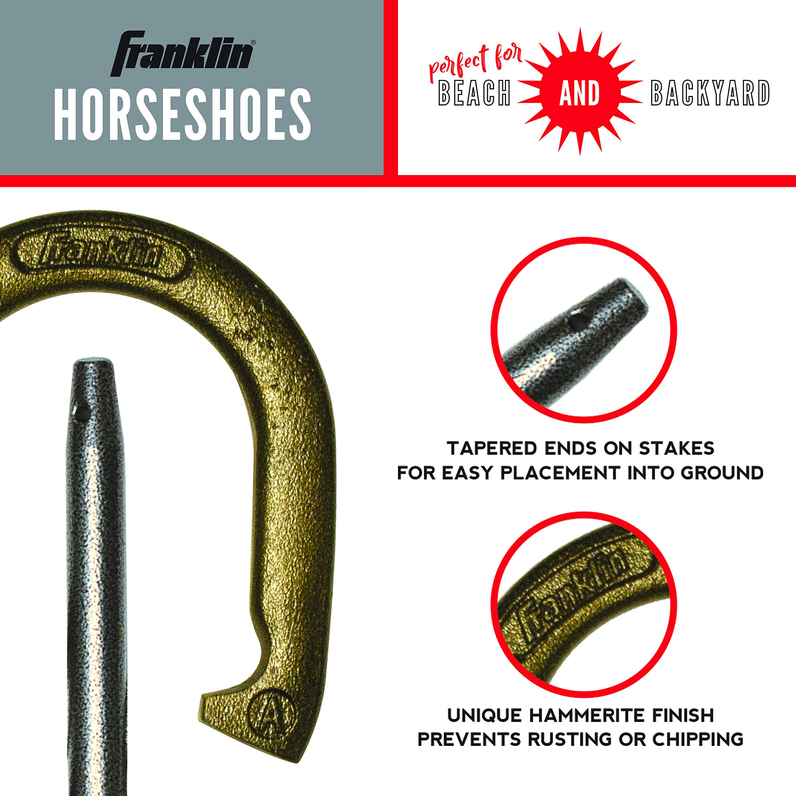 Foto 4 pulgar | Set De Herraduras Franklin Sports Starter Con 4 Herraduras Y 2 Estacas - Venta Internacional.