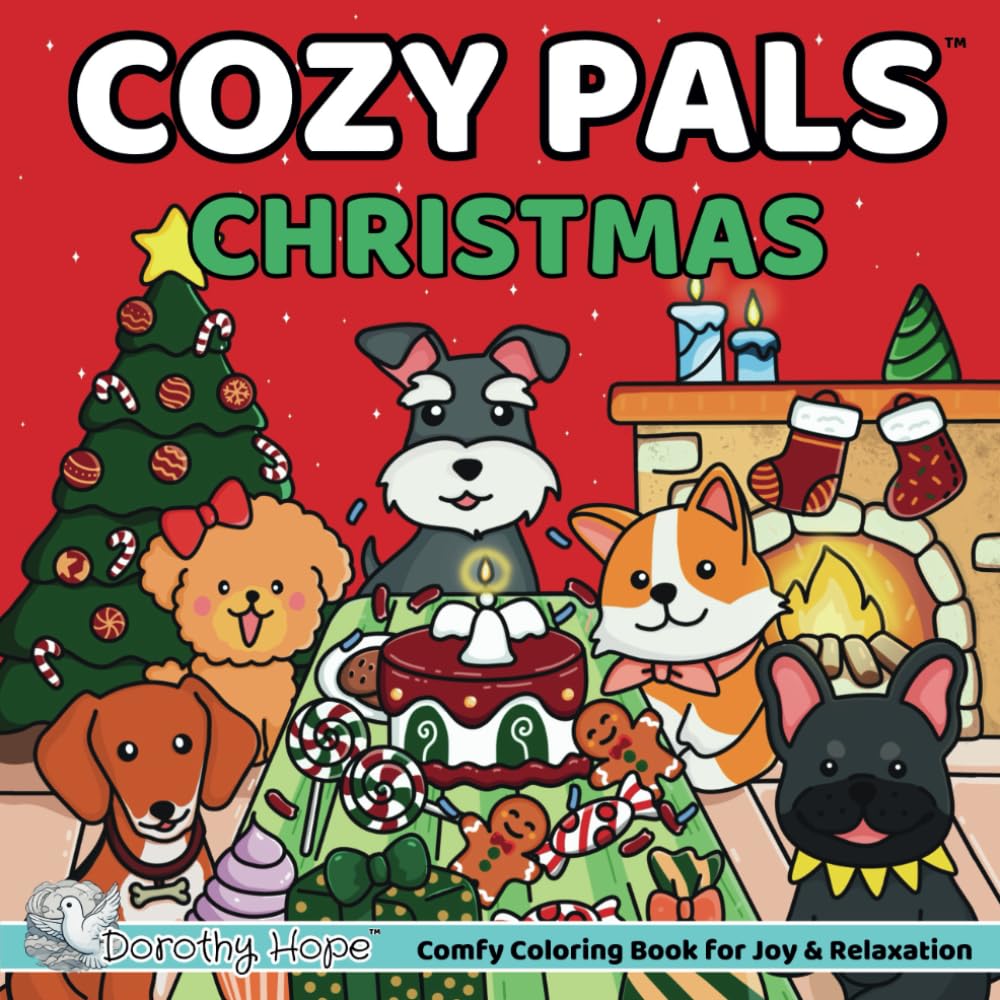 Foto 2 pulgar | Libro Para Colorear Cozy Pals Christmas Para Adultos Y Adolescentes - Venta Internacional.