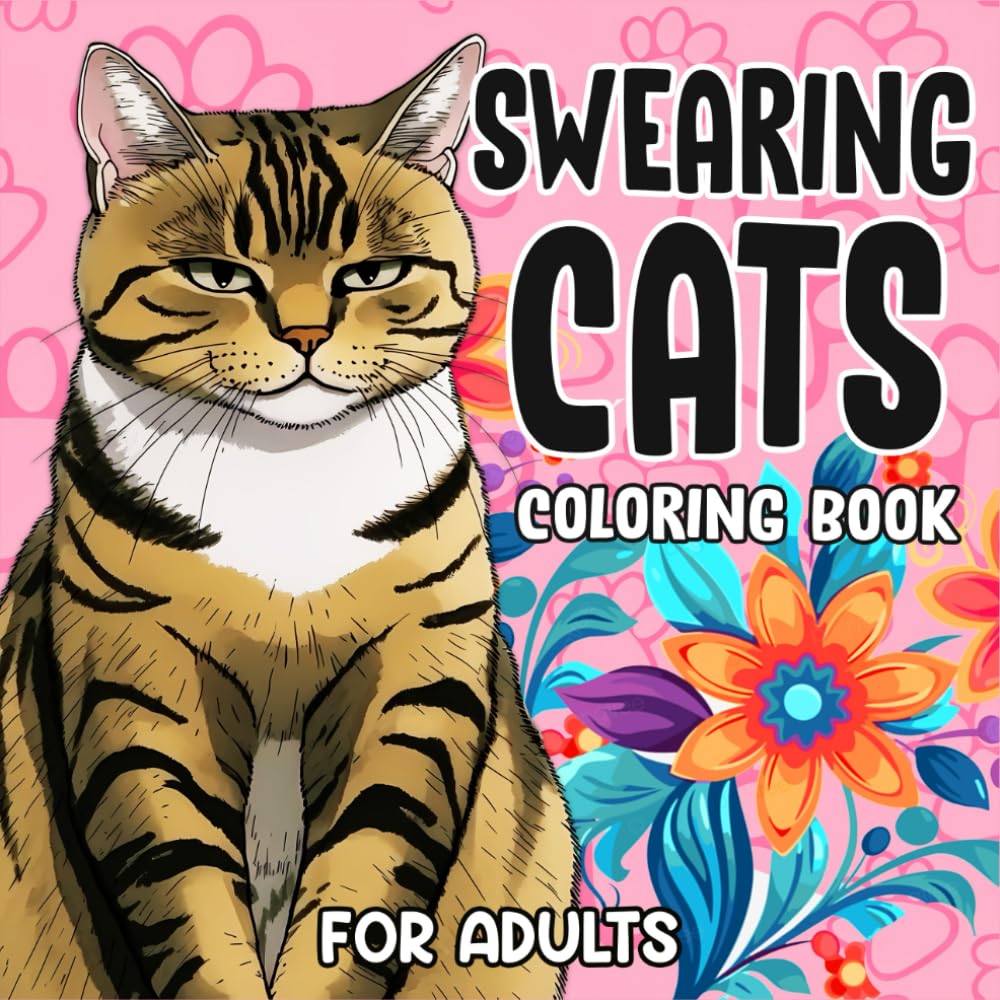 Foto 2 pulgar | Libro Para Colorear Con Divertidos Memes De Gatitos Jurando Gatos Para Adultos - Venta Internacional.