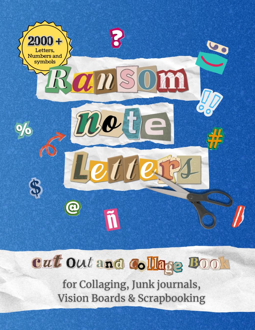 Foto 1 | Libro De Collage Con Cartas De Rescate Recortadas Con Más De 2000 Materiales - Venta Internacional.