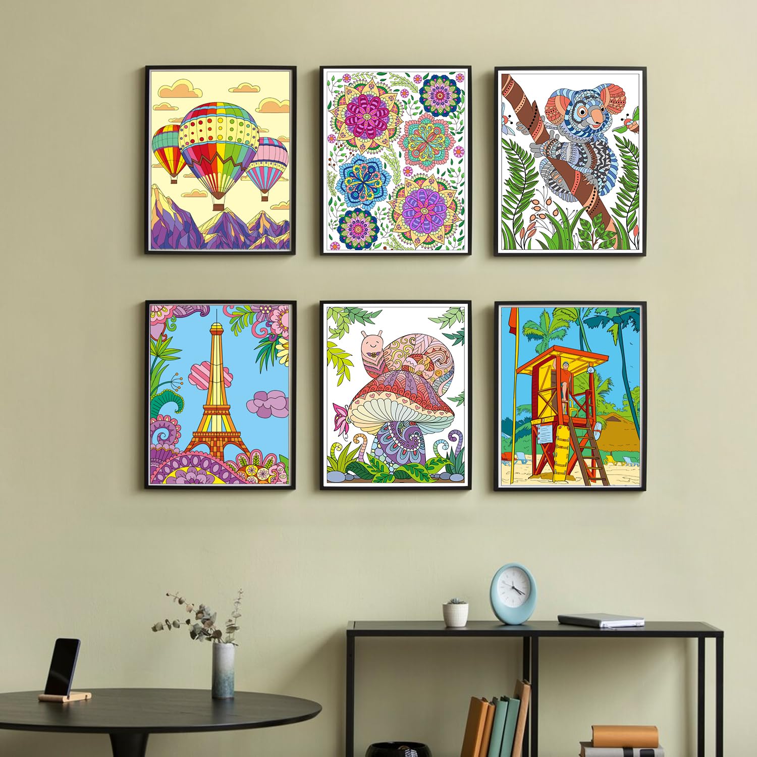 Foto 3 | Set De Libros Para Colorear Kalysky Adult Animals Flowers 3 Books - Venta Internacional.