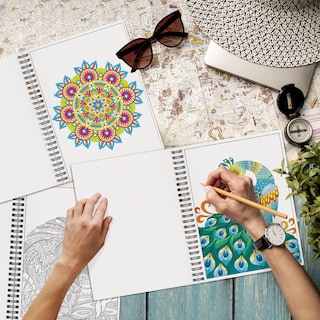 Foto 7 | Set De Libros Para Colorear Kalysky Adult Animals Flowers 3 Books - Venta Internacional.