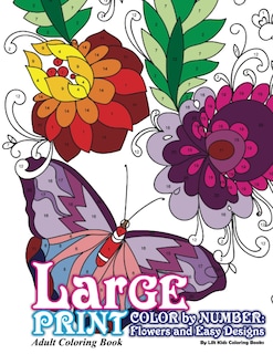 Foto 1 | Libro Para Colorear Genérica Con Letra Grande, Color Por Número, Flores - Venta Internacional.