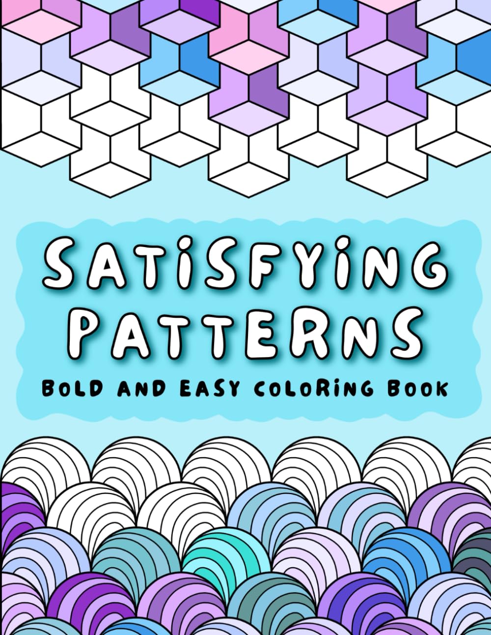Libro Para Colorear Con Patrones Atractivos  Llamativos Y Fáciles Para Todas Las Edades - Venta Internacional.