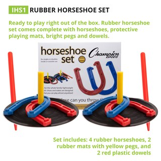Foto 5 | Set En Forma De Herradura Champion Sports Para Interior/exterior Color Rojo - Venta Internacional.