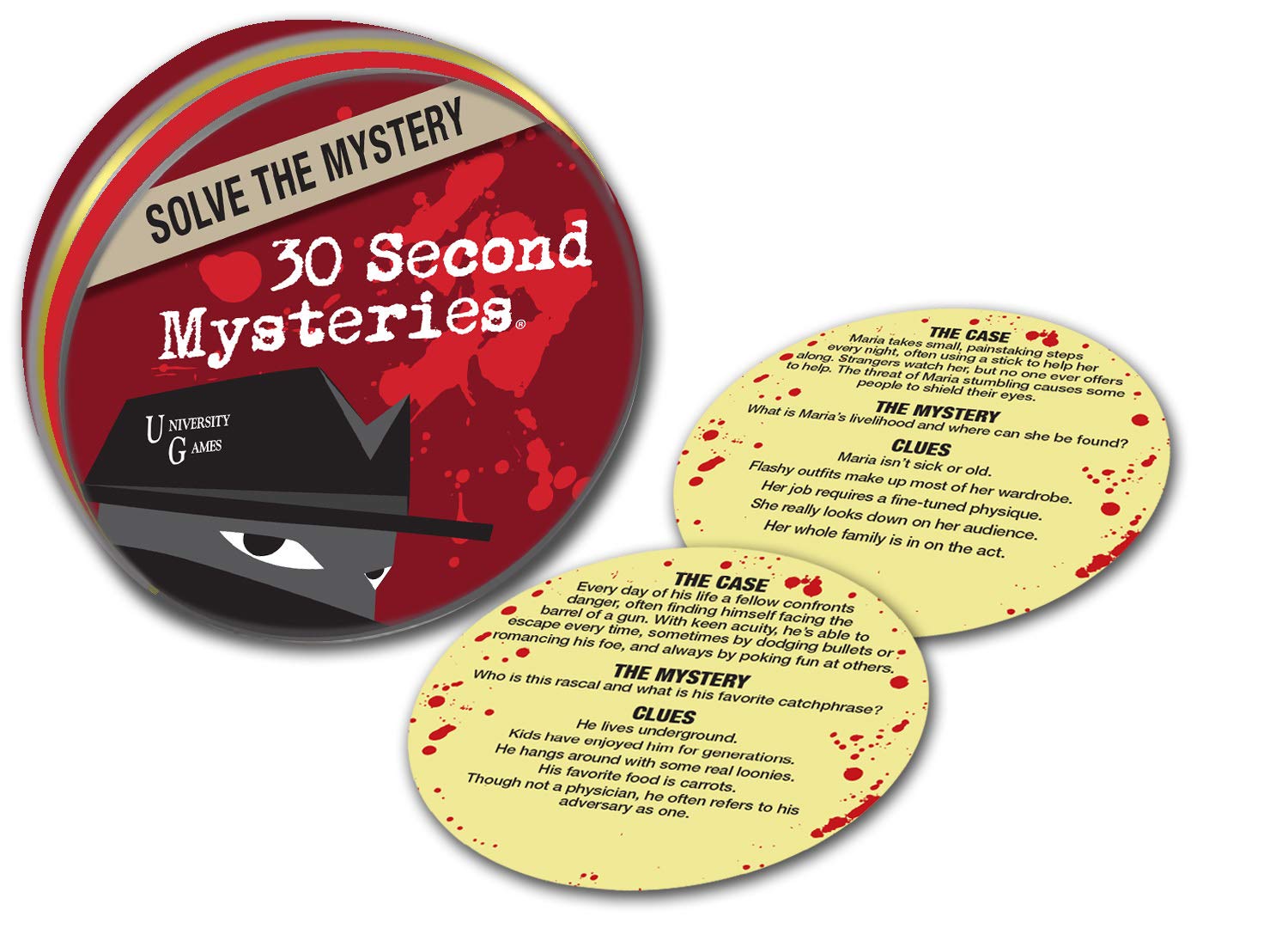 Foto 3 pulgar | Game University Games Mystery  Mind And Logic 30 Second Mysteries Red - Venta Internacional.