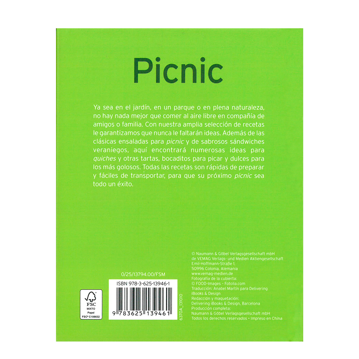 Foto 2 | Picnic NGV Pasta Dura color Verde