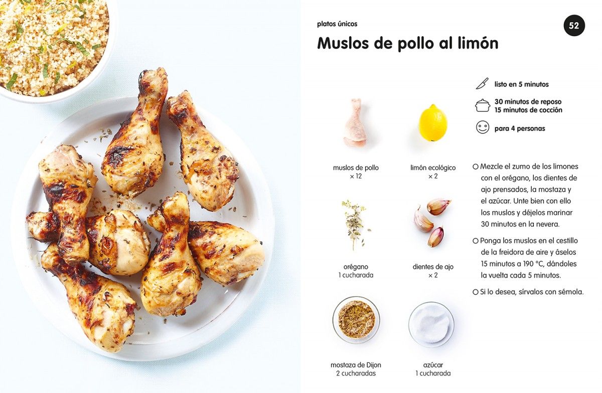 Foto 5 pulgar | Superfácil Freidora De Aire: Recetas Con 3-6 Ingredientes De Lelia Castello Tapa Blanda