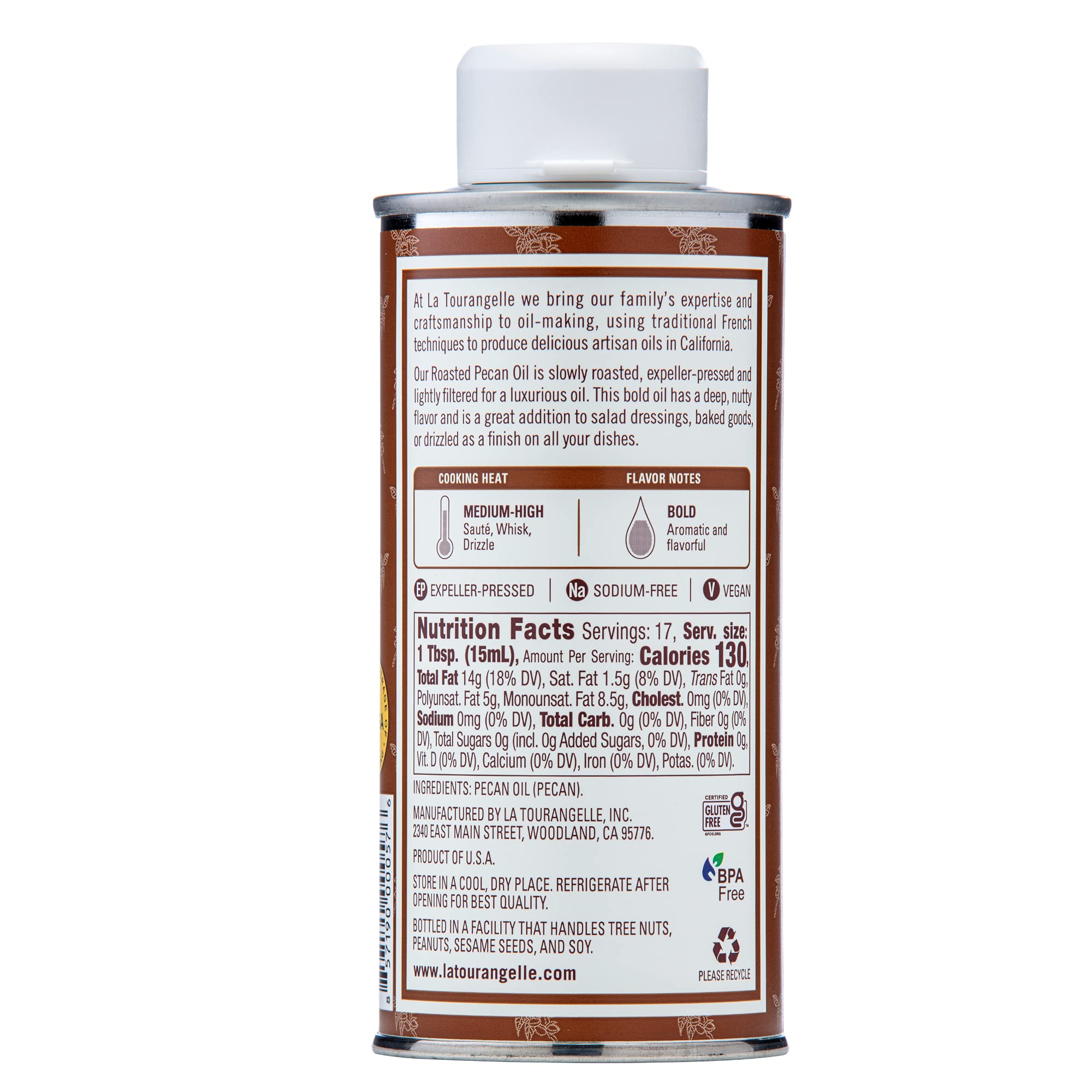 Foto 2 | Aceite De Cocina La Tourangelle  Nuez Tostada  250 Ml (paquete De 6) - Venta Internacional.