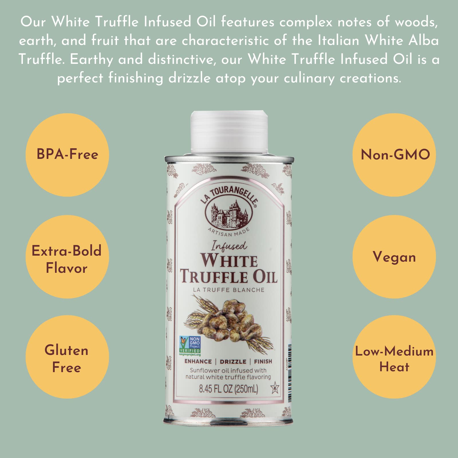 Foto 2 | Aceite De Trufa Blanca La Tourangelle 250 Ml - Venta Internacional.