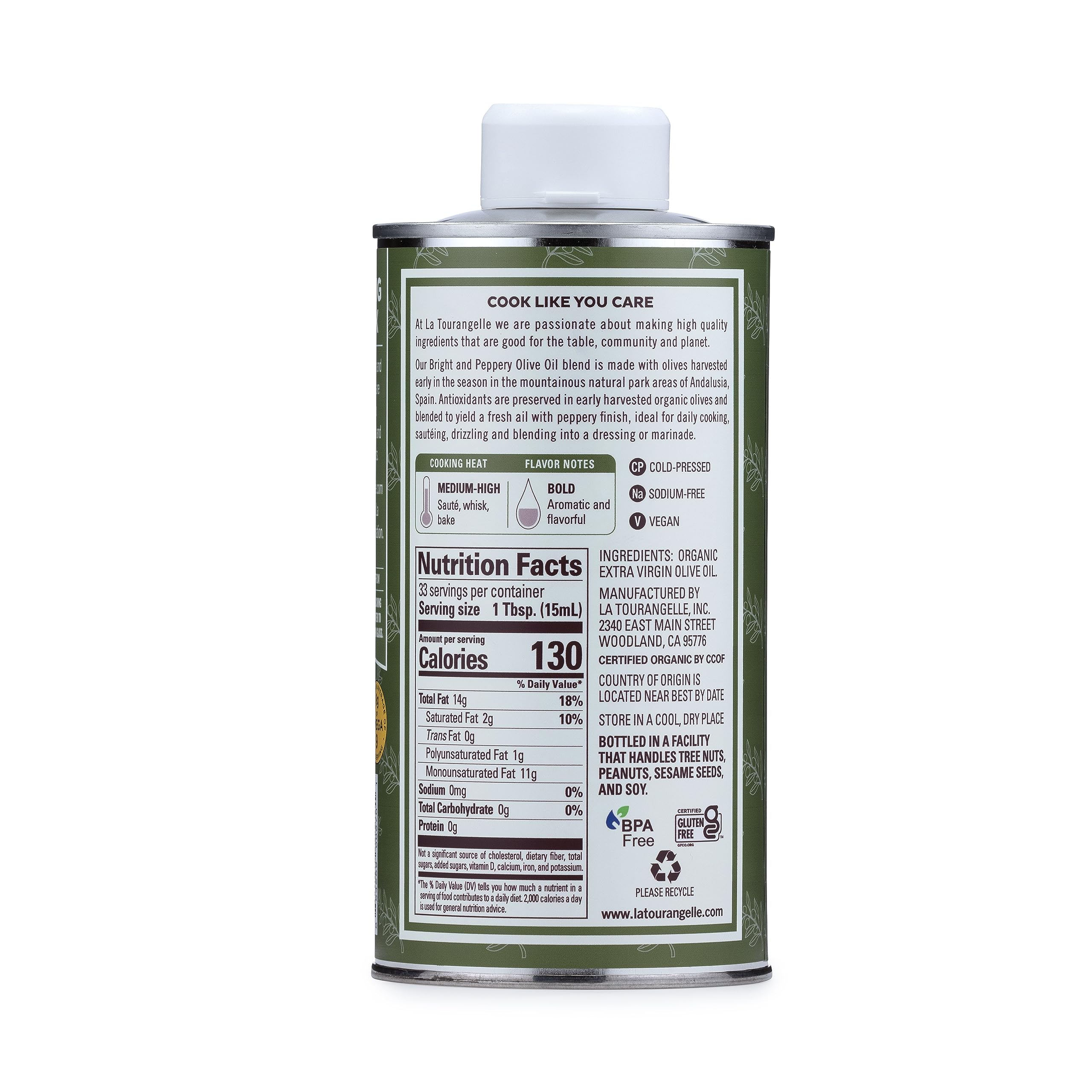 Foto 3 pulgar | Aceite De Oliva La Tourangelle Ecológico Virgen Extra 500 Ml - Venta Internacional.