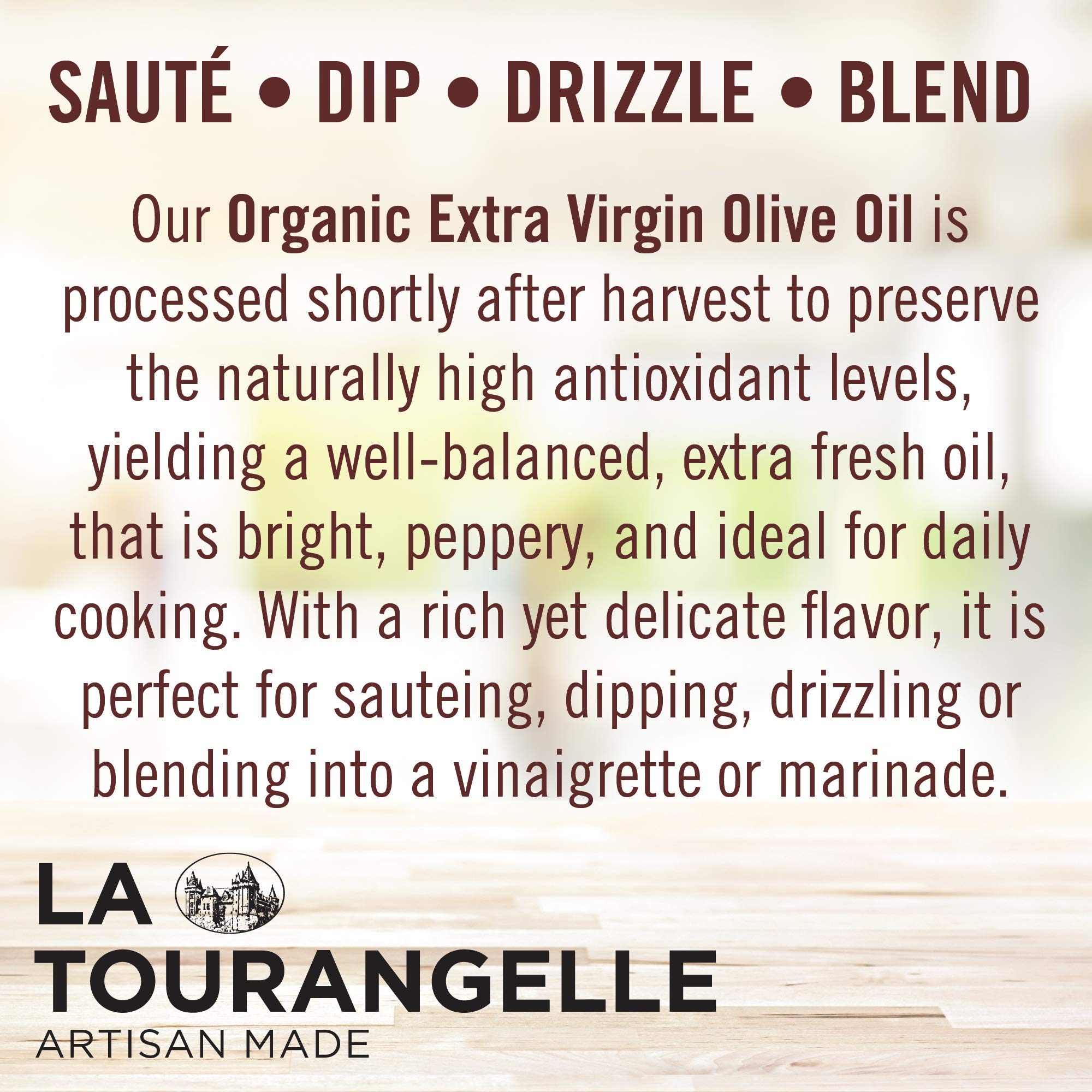 Foto 8 pulgar | Aceite De Oliva La Tourangelle Ecológico Virgen Extra 500 Ml - Venta Internacional.