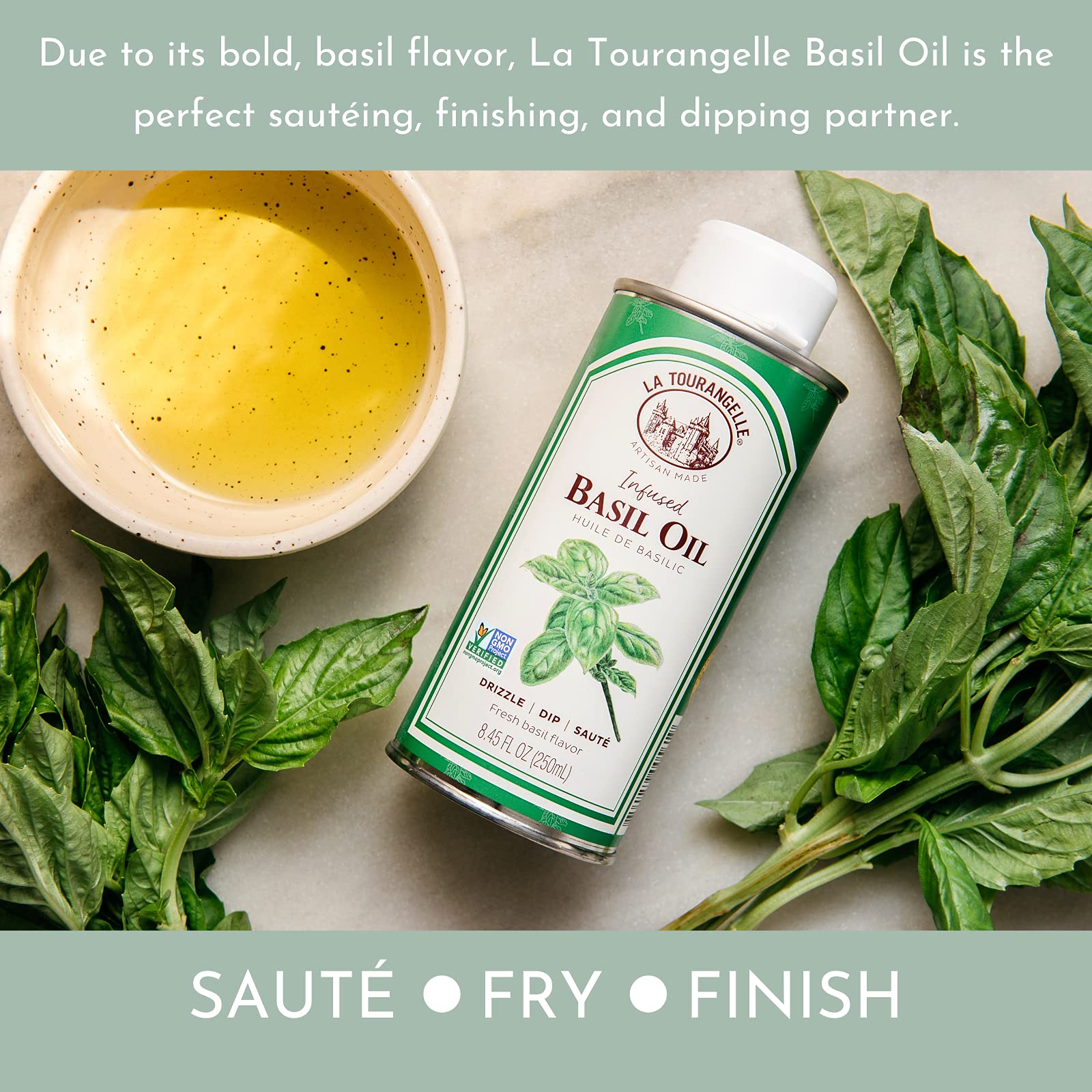 Foto 3 pulgar | Aceite La Tourangelle De Albahaca Prensado Con Alto Contenido De Ácido Oleico  250 Ml - Venta Internacional.