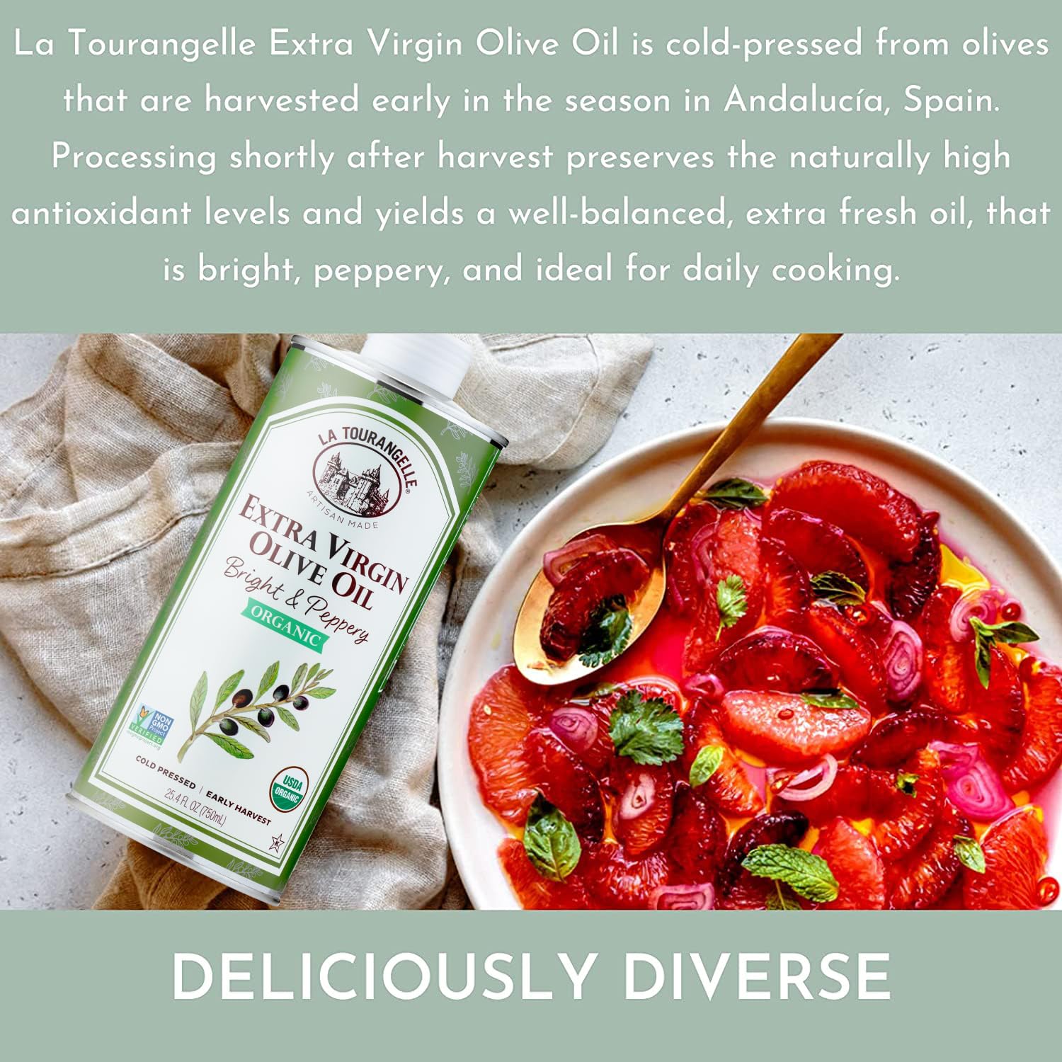 Foto 5 | Aceite De Oliva La Tourangelle Ecológico Virgen Extra 750 Ml - Venta Internacional.