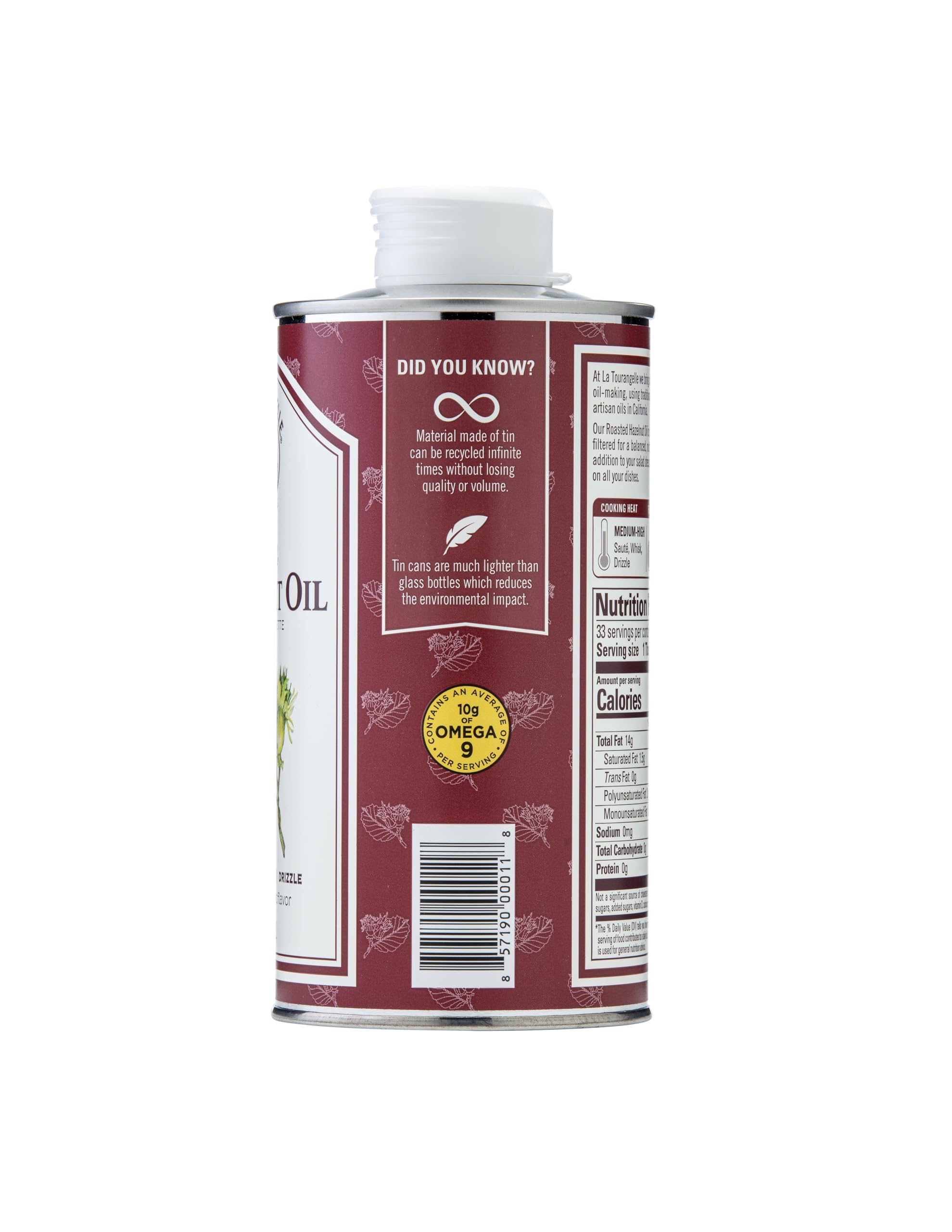 Foto 2 | Aceite De Avellana La Tourangelle Tostado Con Alto Contenido De Ácido Oleico  500 Ml - Venta Internacional.