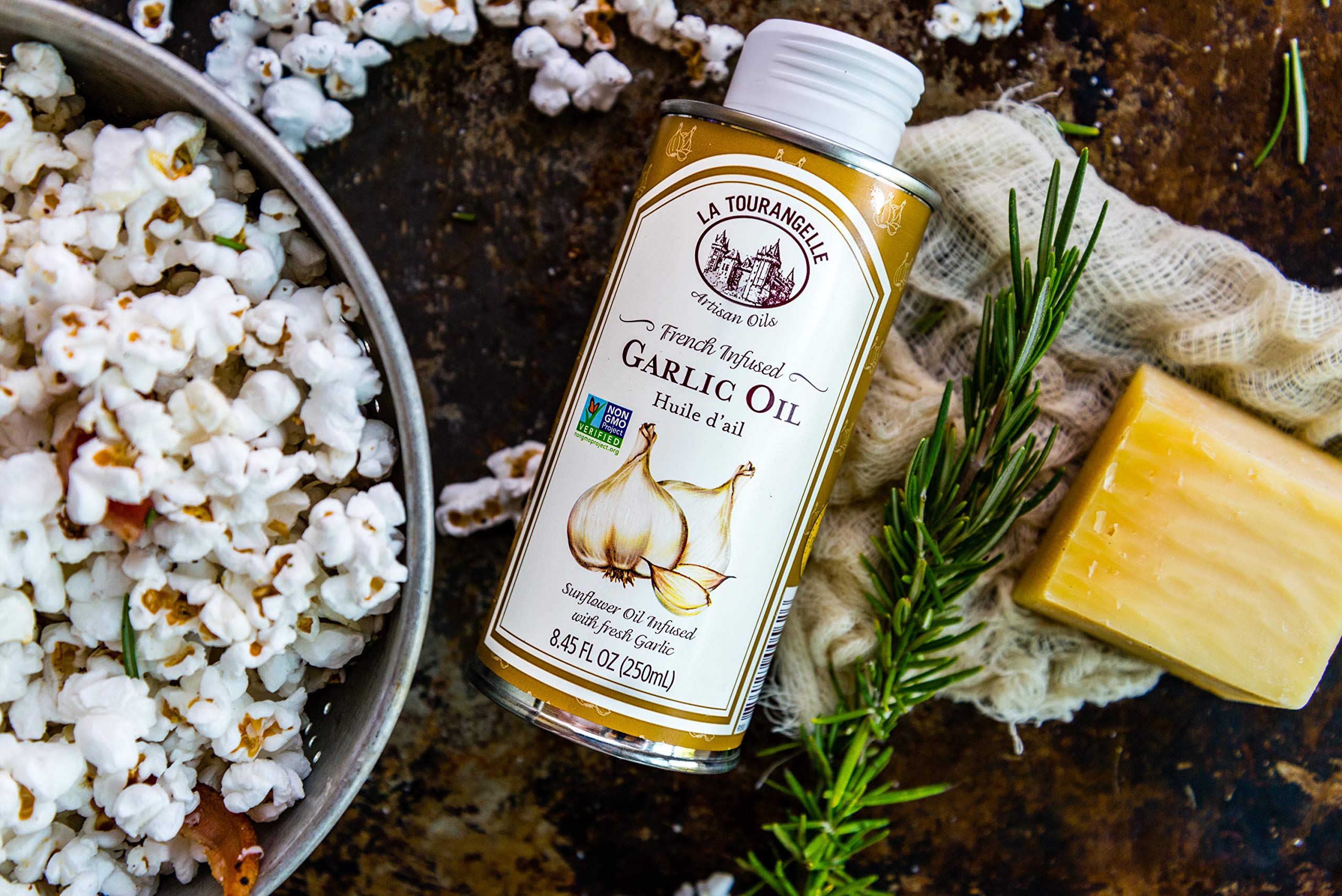 Foto 3 | Aceite De Ajo La Tourangelle Con Alto Contenido De Oleico 250 Ml Para Cocinar - Venta Internacional.