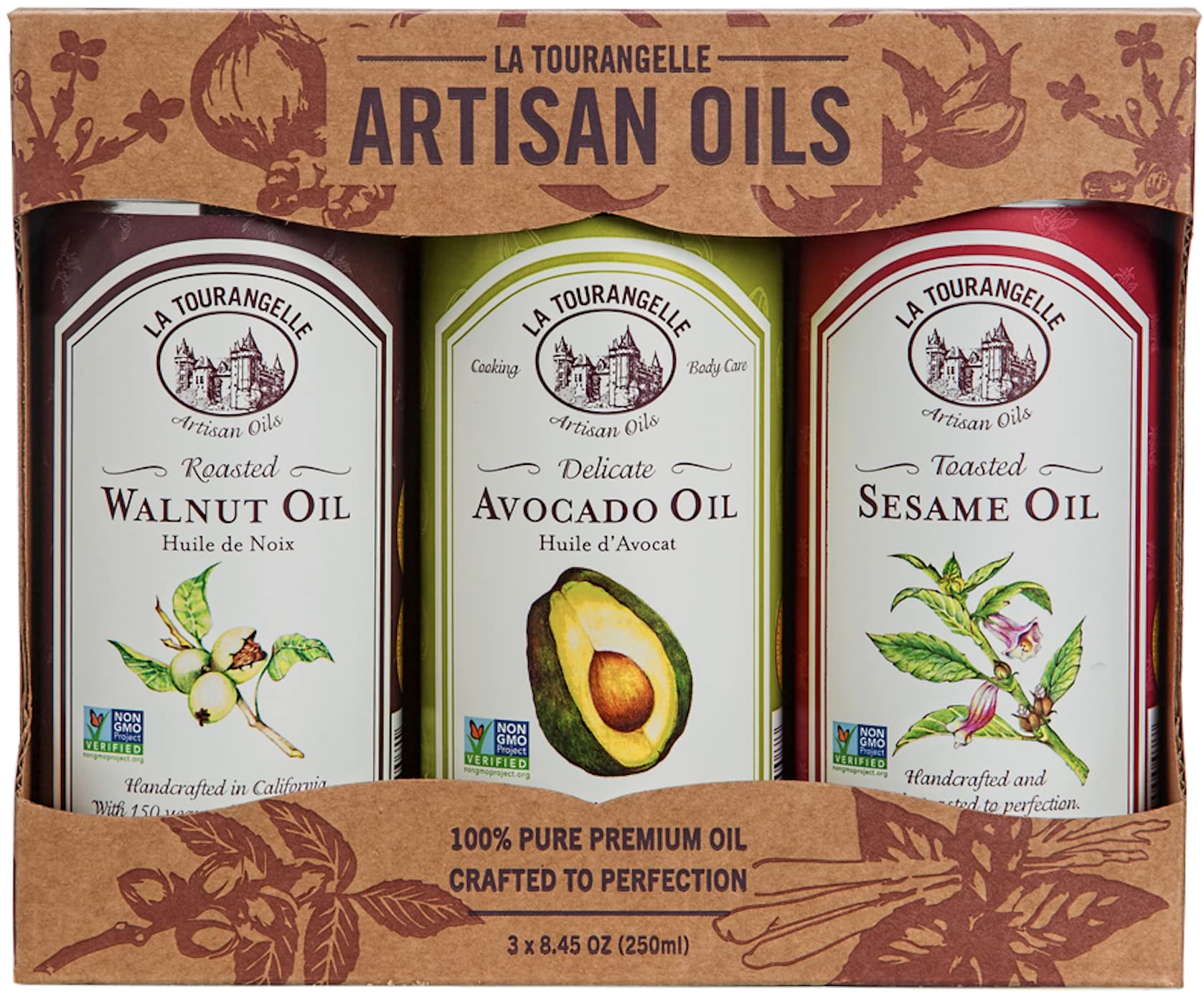 Set De Aceite La Tourangelle De Nuez Tostada  Aguacate Y Sésamo 250 Ml - Venta Internacional. $1,149