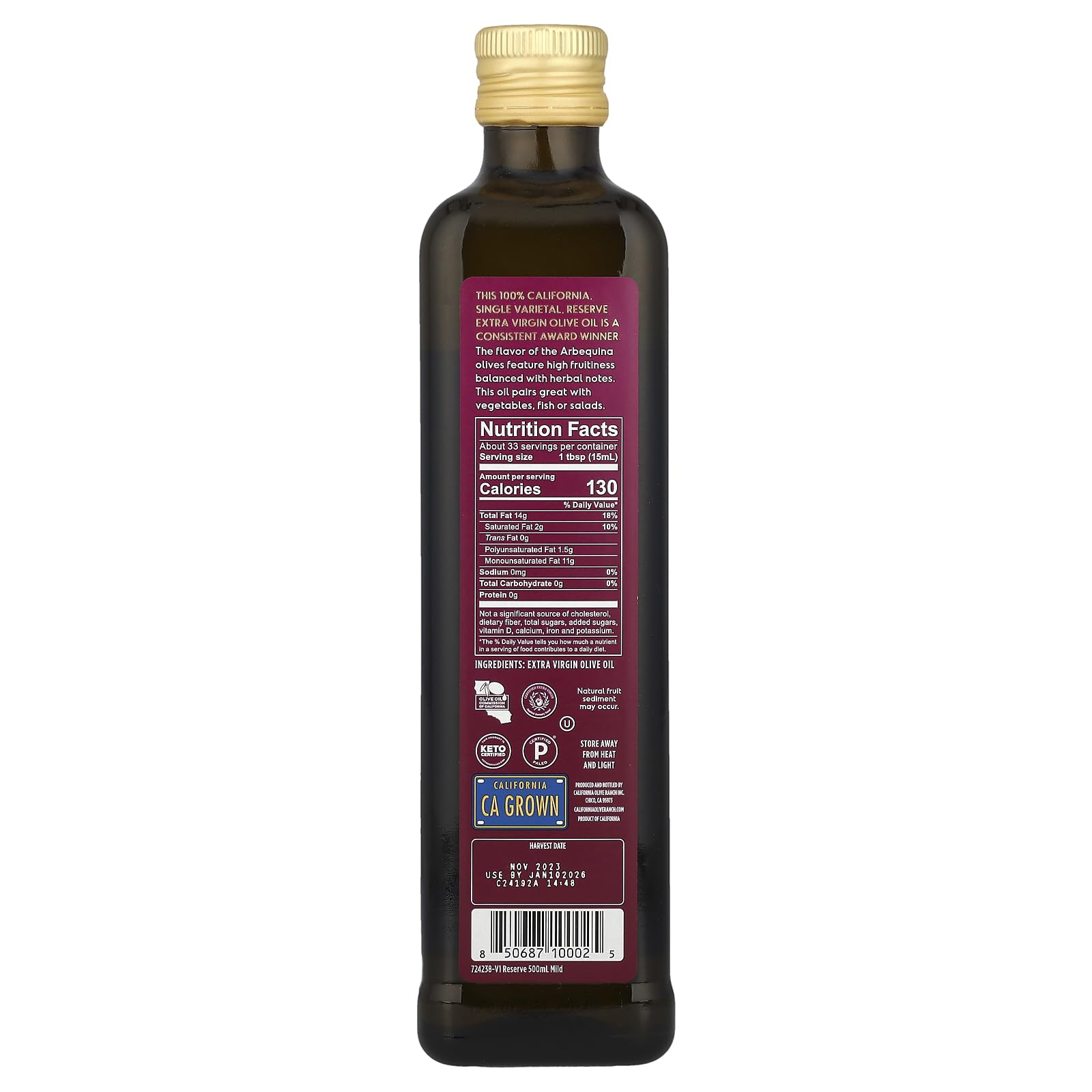 Foto 3 pulgar | Aceite De Oliva California Olive Ranch California Reserve Arbequina - Venta Internacional.