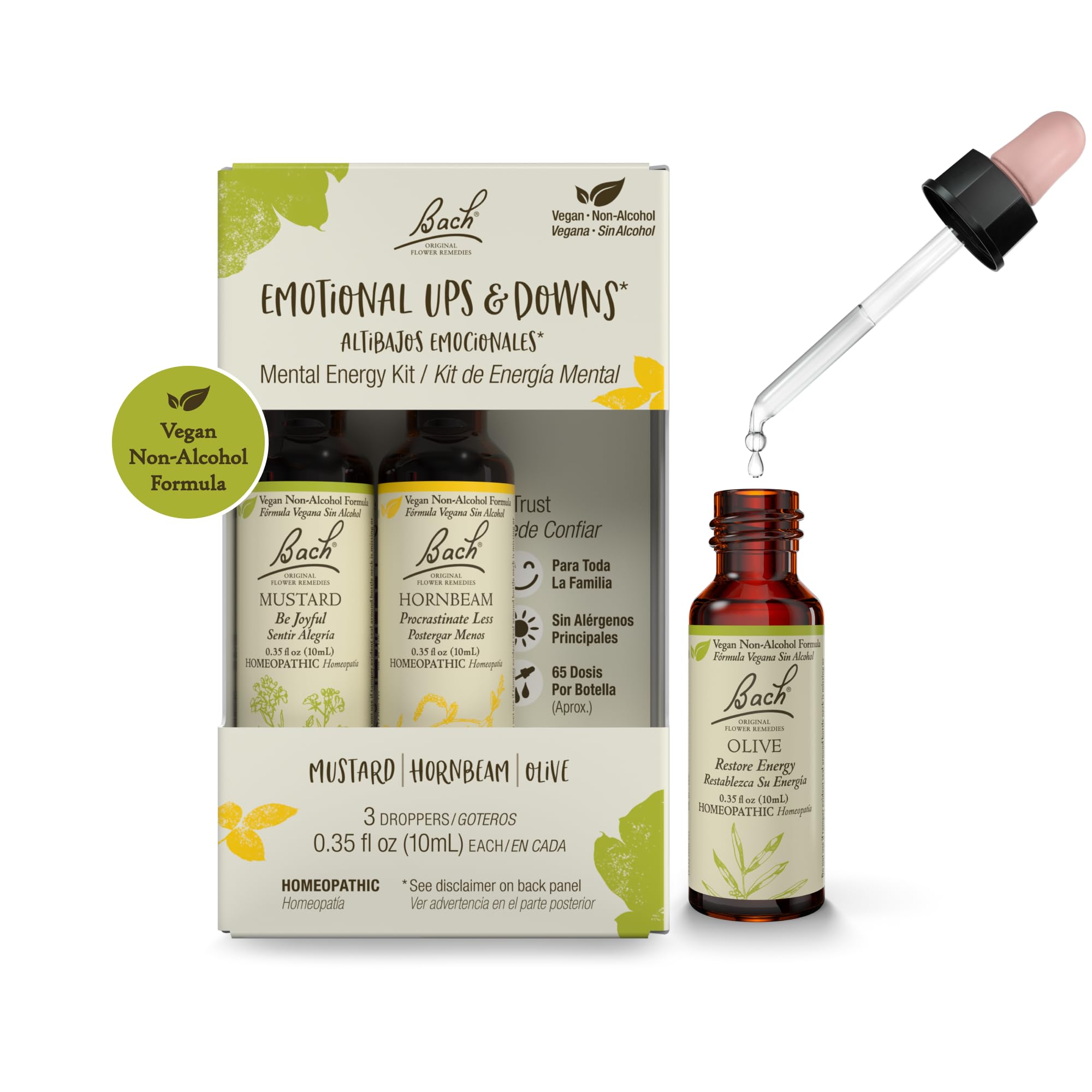 Foto 2 pulgar | Set De Trío Flower Remedies Bach Emotional Ups & Downs  3 X 10 Ml - Venta Internacional.