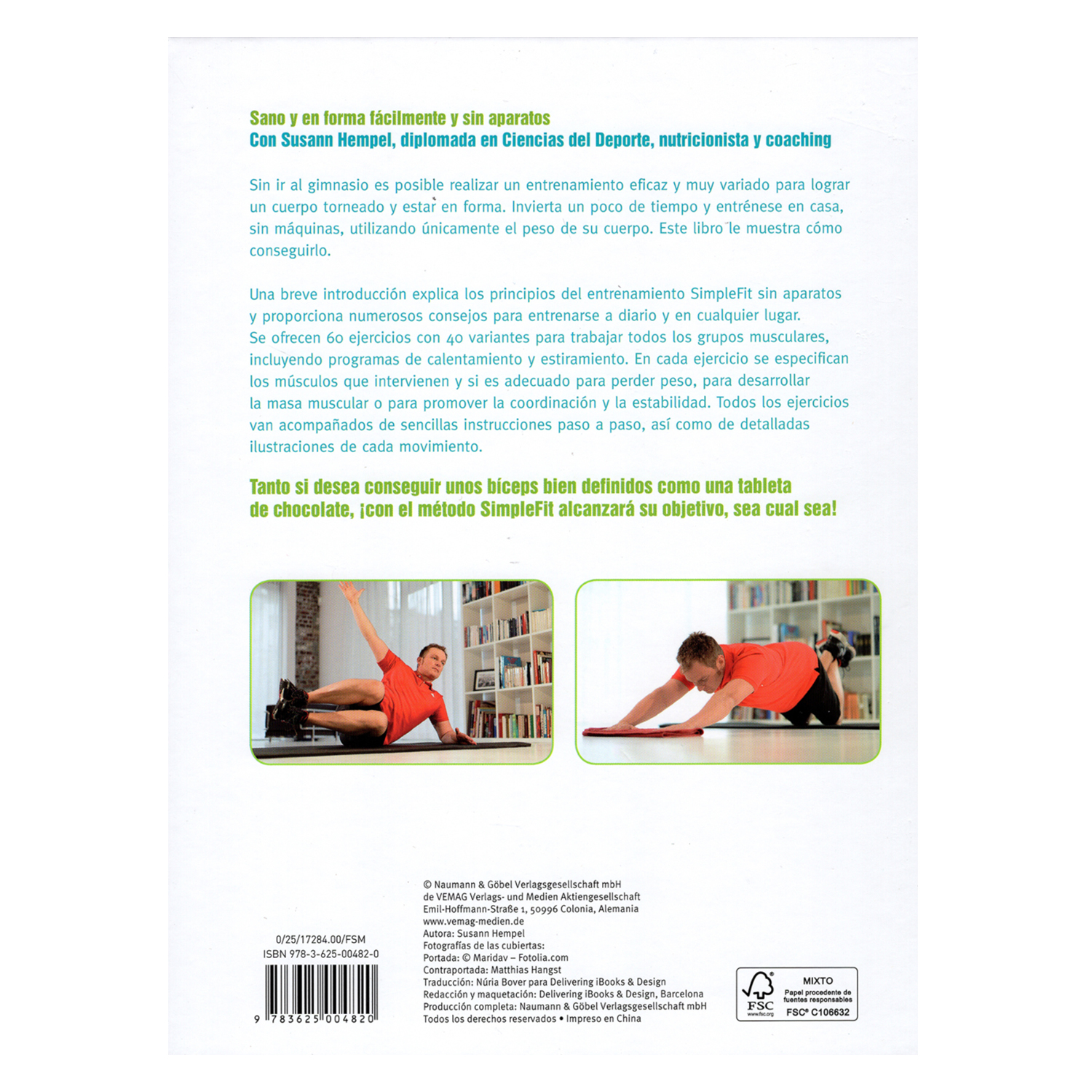 Foto 3 pulgar | Libro Sin Aparatos Gimnasia para Hombres NGV Pasta Dura