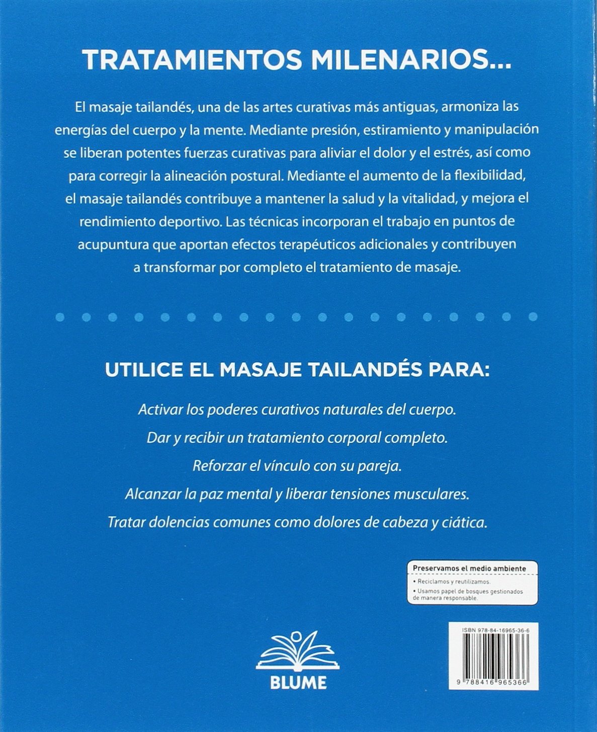 Foto 5 pulgar | Masaje Tailandes Maria Mercati Blume Tapa Blanda