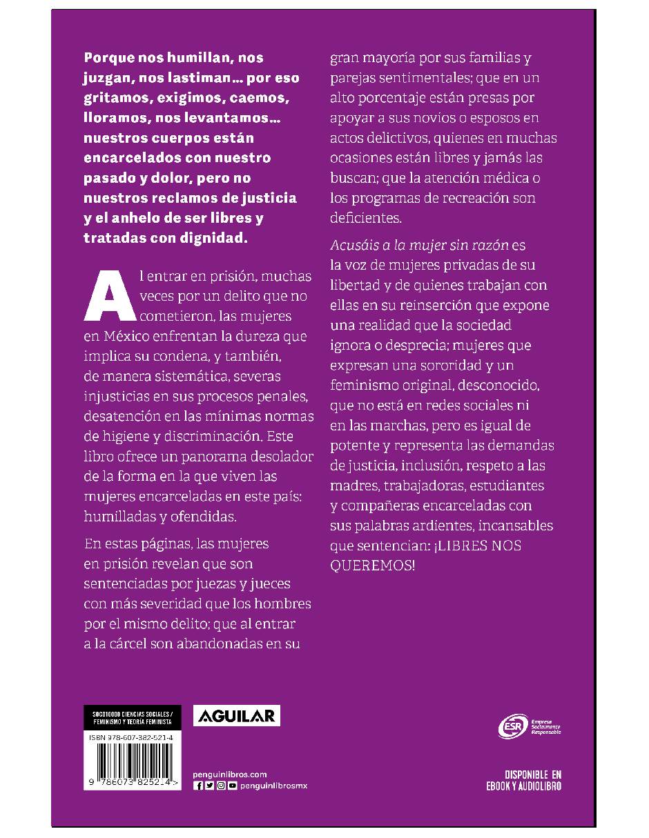 Foto 2 | Acusáis A La Mujer Sin Razón Editorial Aguilar , Autor Wendy Balcazar | Raquel Aguirre | Mercedes Becker | Daniela An
