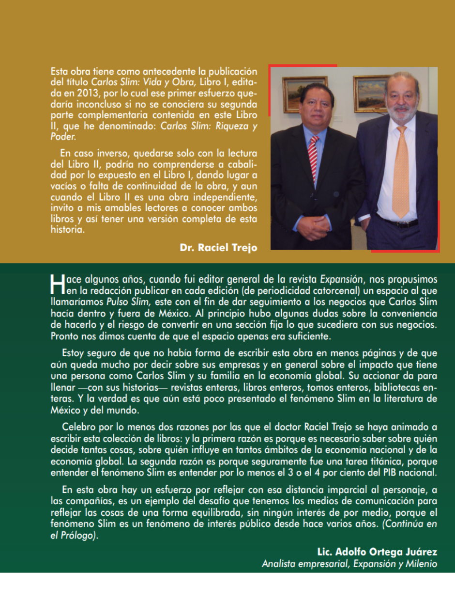 Foto 3 pulgar | Libro Carlos Slim: Riqueza y Poder Editorial Quién es Quién Ediciones Raciel Trejo