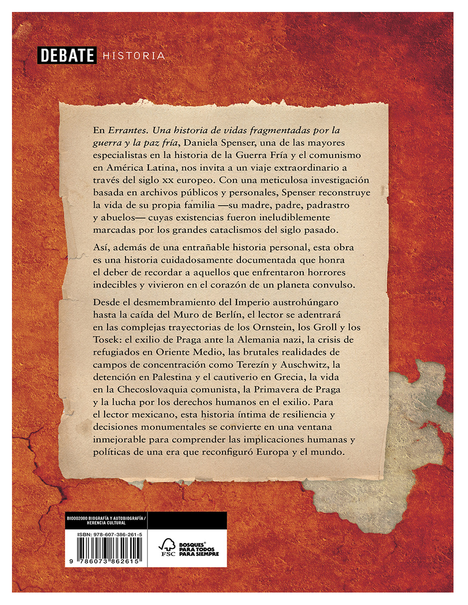 Foto 4 pulgar | Libro Errantes Una Historia De Vidas Fragmentadas Por La Guerra Y La Paz Fría Autor Daniela Spenser Editorial Debate