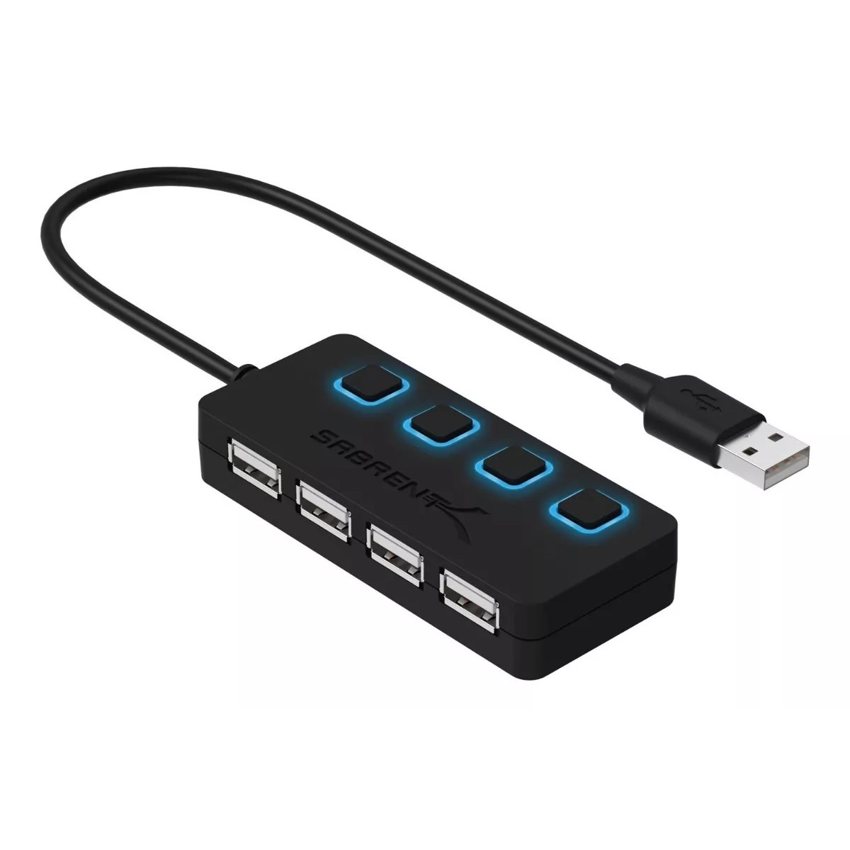 Foto 1 | Interruptor de Alimentación Sabrent 4 Puertos Usb 2.0