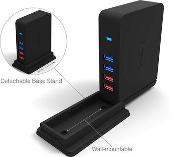 Foto 2 | Conector Sabrent con 7 Puertos USB 3.0 + 2 Puertos de Carga