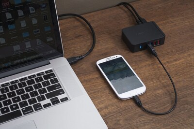 Foto 3 | Conector Sabrent con 7 Puertos USB 3.0 + 2 Puertos de Carga