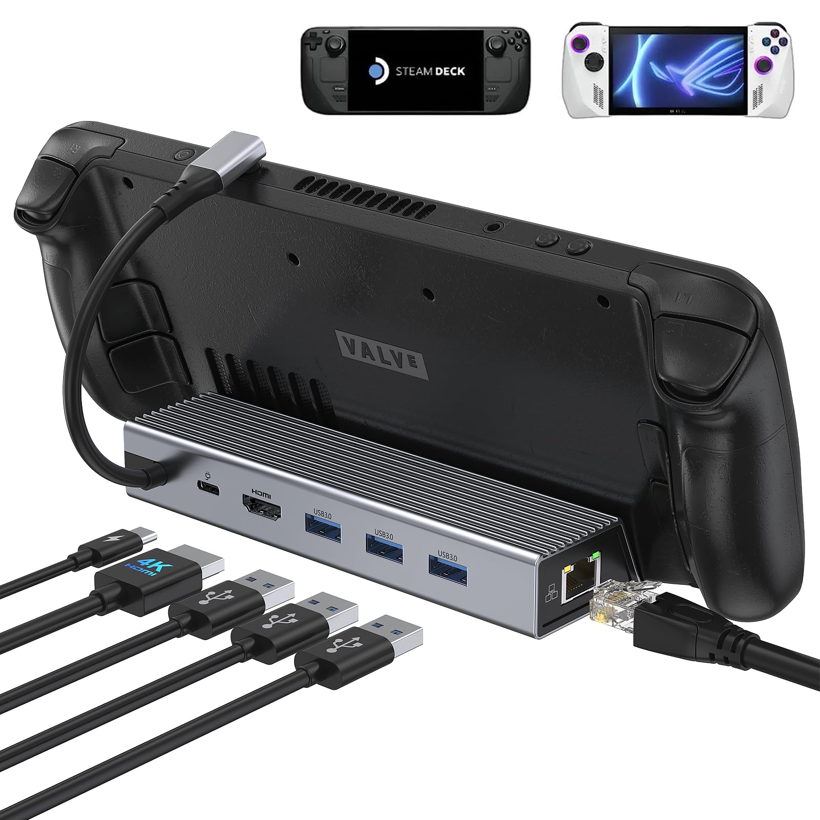 Foto 2 pulgar | Estación de Acoplamiento Zmuipng Steam Deck 6 en 1 HDMI 4K @60hz 100w - Venta Internacional