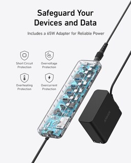 Foto 6 | Hub Usb-c Anker 11 En 1 De 10 Gbps De Datos Con 4 Puertos Usb-a Y 4 Usb-c - Venta Internacional