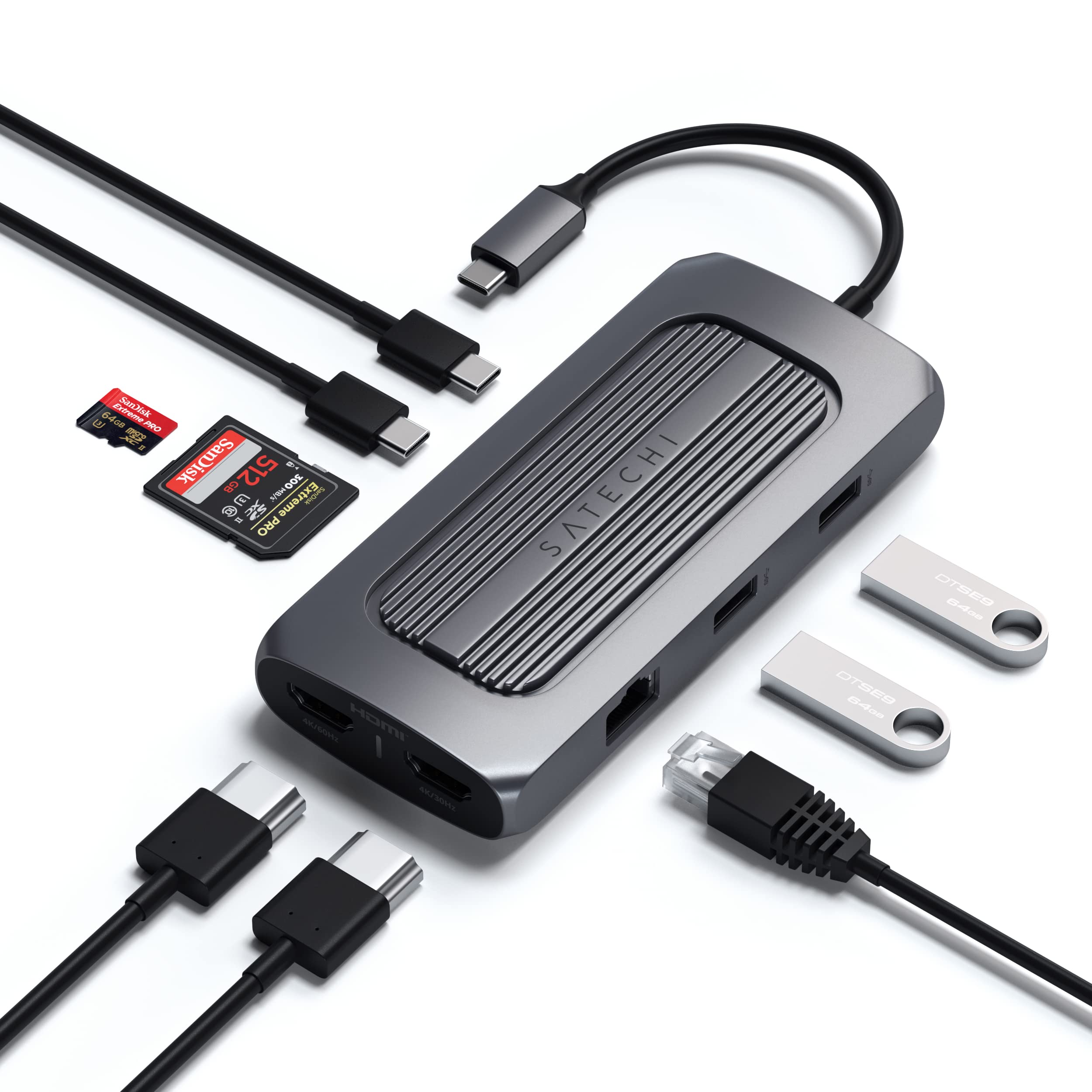 Foto 5 pulgar | Adaptador Mx Multipuerto Usb-c Satechi Dual 4k Hdmi 100w Pd - Venta Internacional.