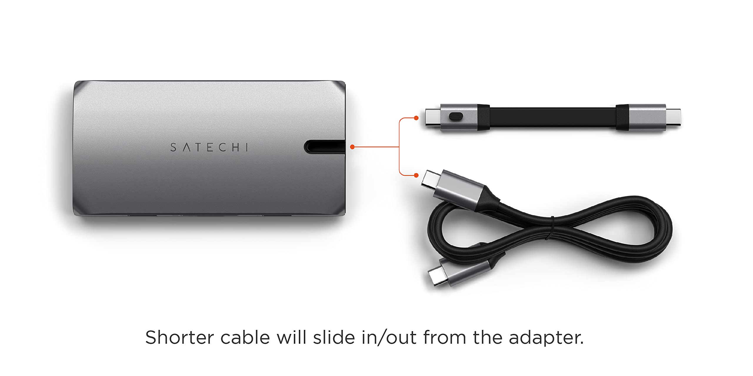 Foto 3 | Adaptador Multipuerto Usb C Hub Satechi 9 En 1 Con Hdmi 4k De 100 W - Venta Internacional.