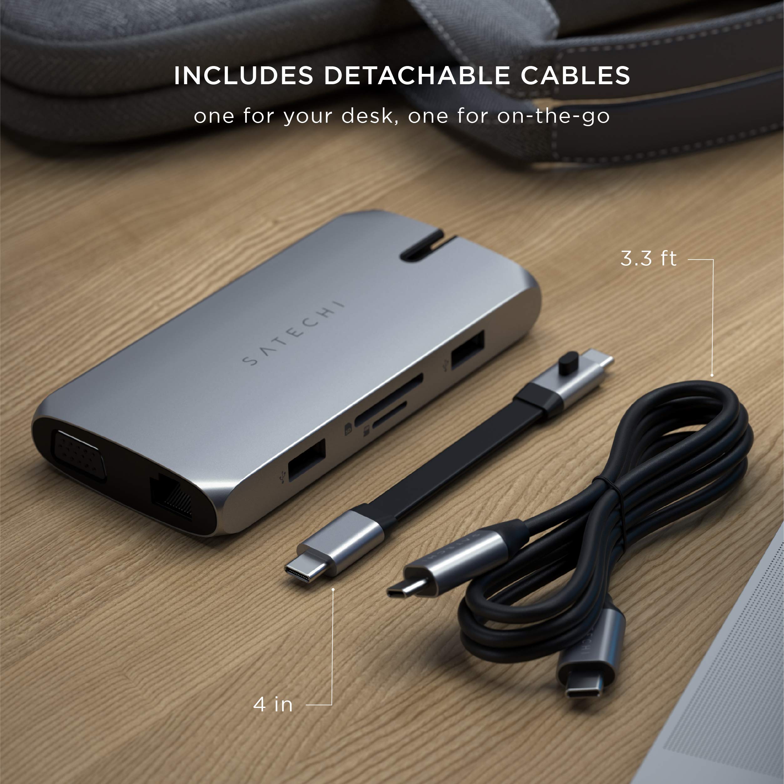 Foto 7 pulgar | Adaptador Multipuerto Usb C Hub Satechi 9 En 1 Con Hdmi 4k De 100 W - Venta Internacional.