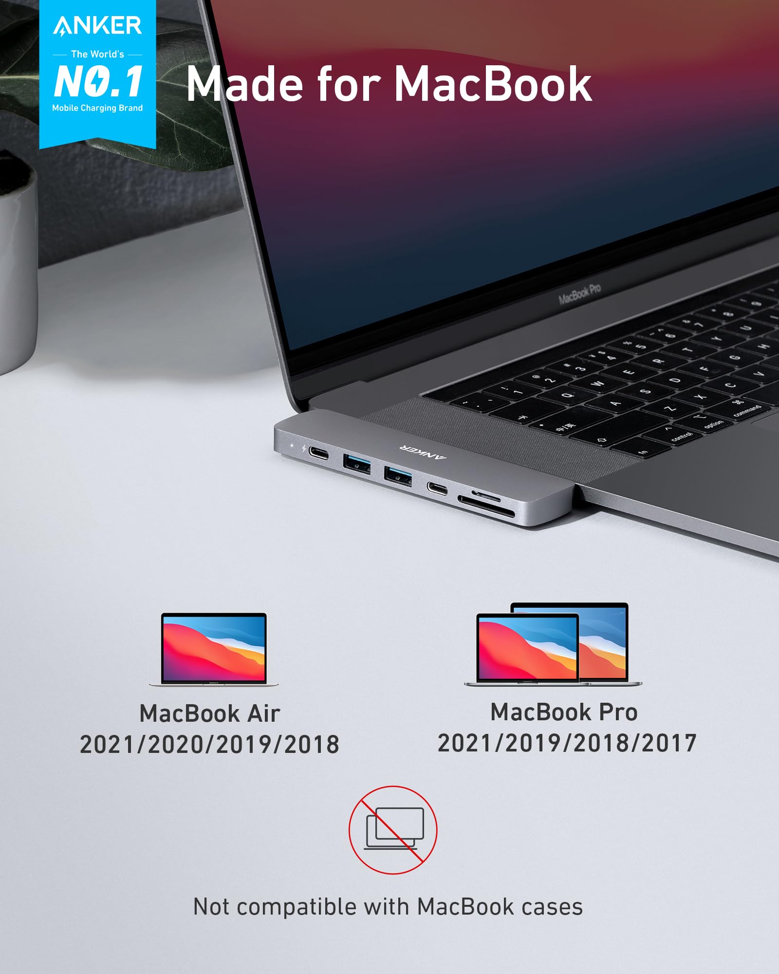 Foto 3 pulgar | Hub Usb C Anker 7 En 2 Para Macbook Con Suministro De Alimentación De 100 W - Venta Internacional.