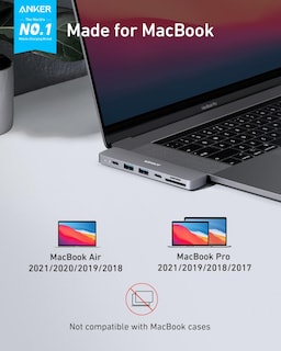 Foto 2 | Hub Usb C Anker 7 En 2 Para Macbook Con Suministro De Alimentación De 100 W - Venta Internacional.