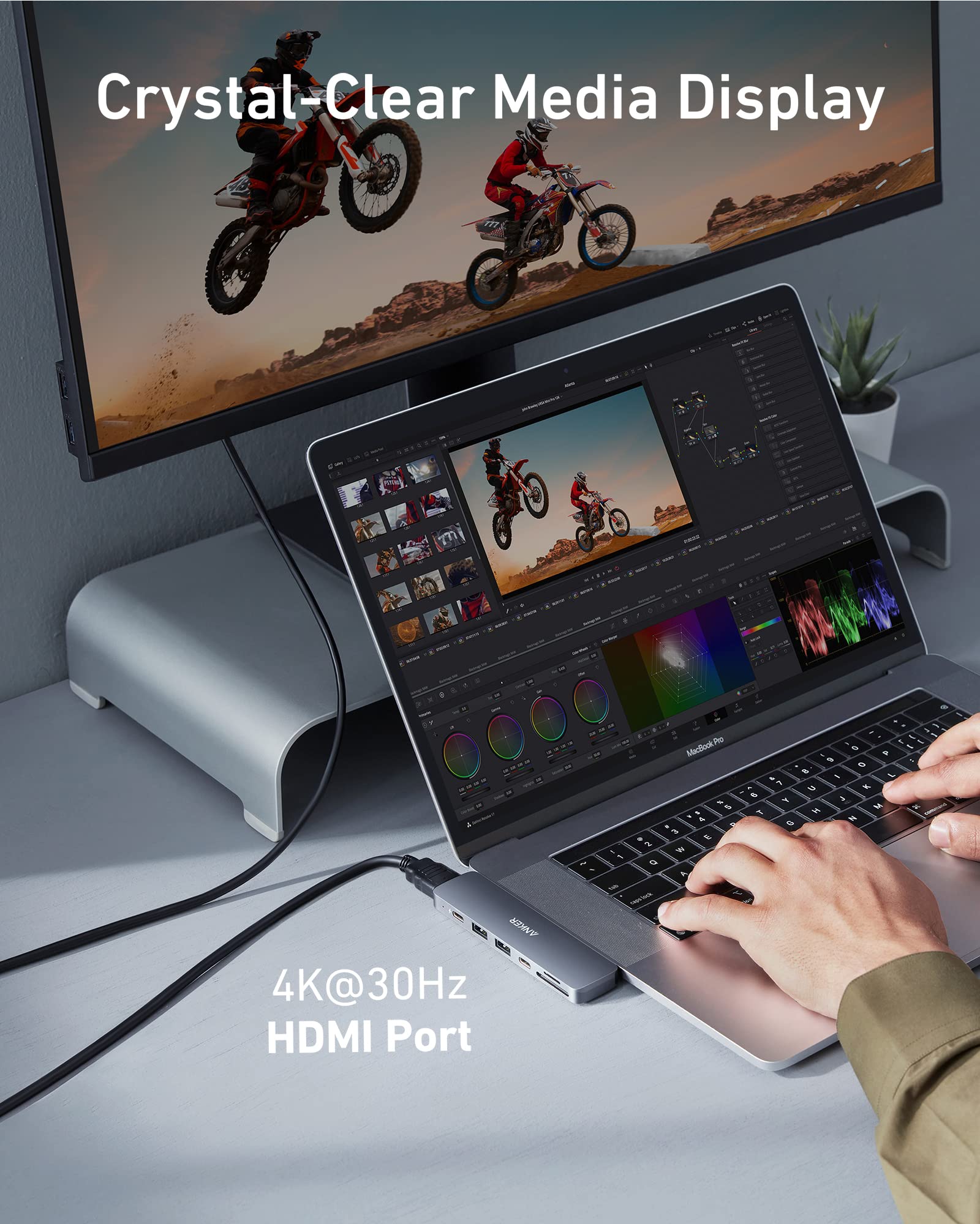 Foto 6 pulgar | Hub Usb C Anker 7 En 2 Para Macbook Con Suministro De Alimentación De 100 W - Venta Internacional.